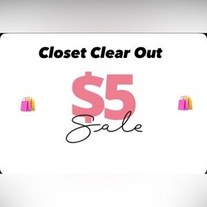 $5 Closet Clear Out Silent Show- Sunday, March 1st @ 10:00 am EST 🛍️❣️🤐